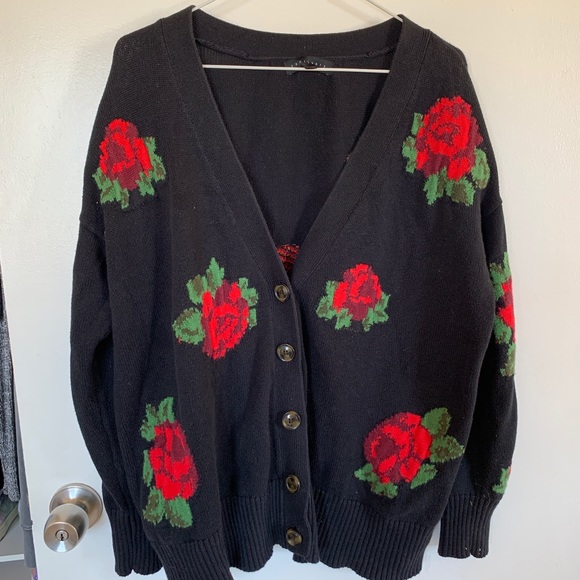 Sanctuary | Tops | Black Rose Cardigan 